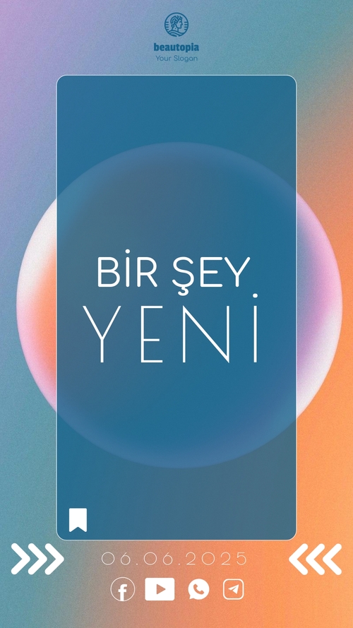 Influencer Instagram hikaye şablonu