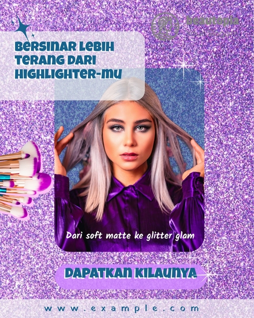 Template postingan Instagram Salon Rambut