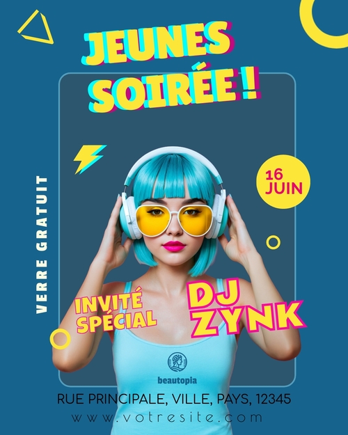 Modèle de publication Instagram Mariage