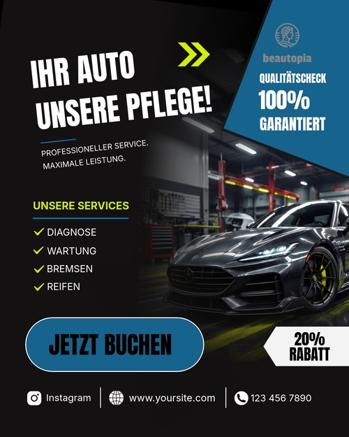Instagram-Beitragsvorlage Personal Trainer