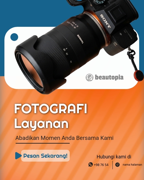 Template postingan Instagram Fotografi