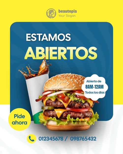 Plantilla de publicación de Instagram Restaurante