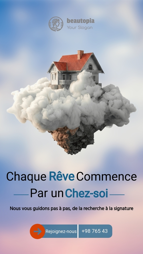 Modèle de story Instagram Liste de biens immobiliers
