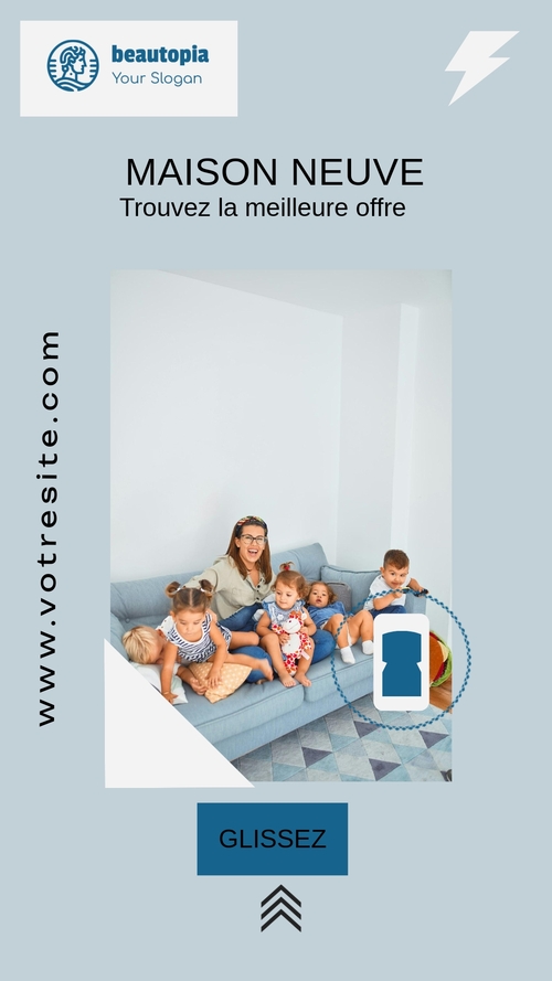 Modèle de story Instagram Liste de biens immobiliers