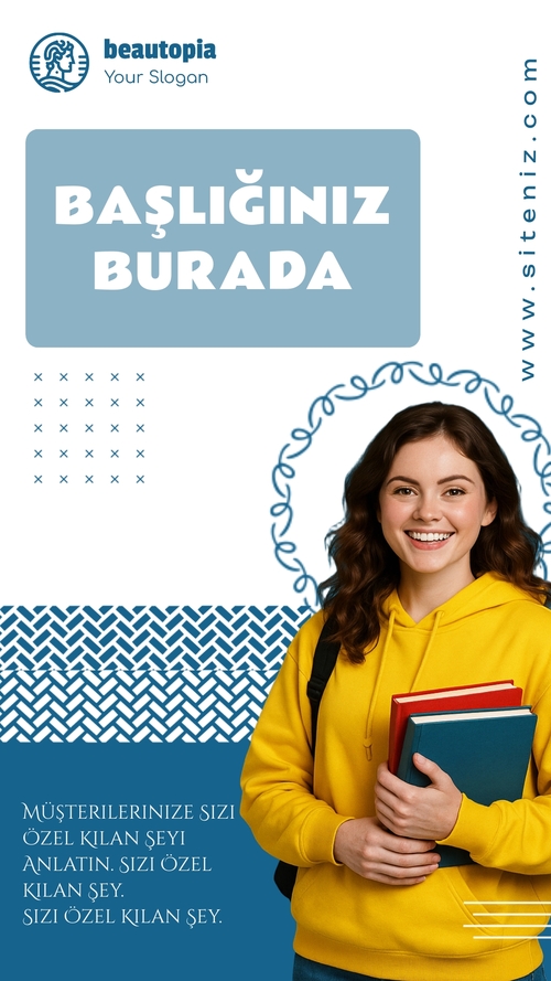 Influencer Instagram hikaye şablonu