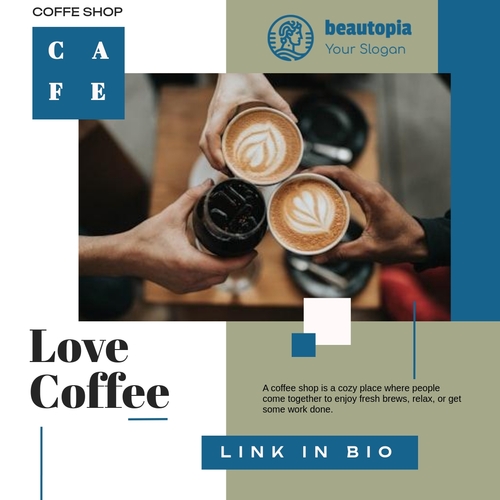 Cafe Instagram post template