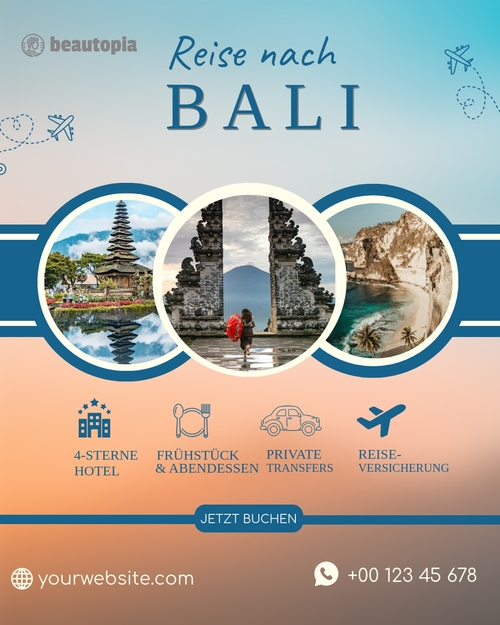 Instagram-Beitragsvorlage Reisen