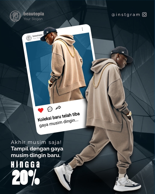 Template postingan Instagram Pelatih Pribadi