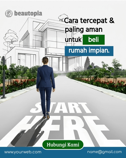 Template postingan Instagram Agen properti