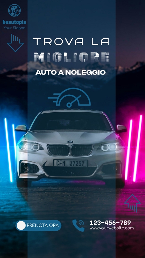 Modello storia Instagram Riparazione Auto