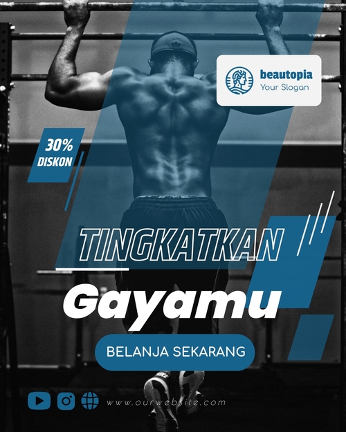Template postingan Instagram Coaching