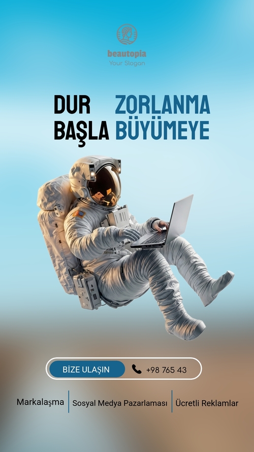 Influencer Instagram hikaye şablonu