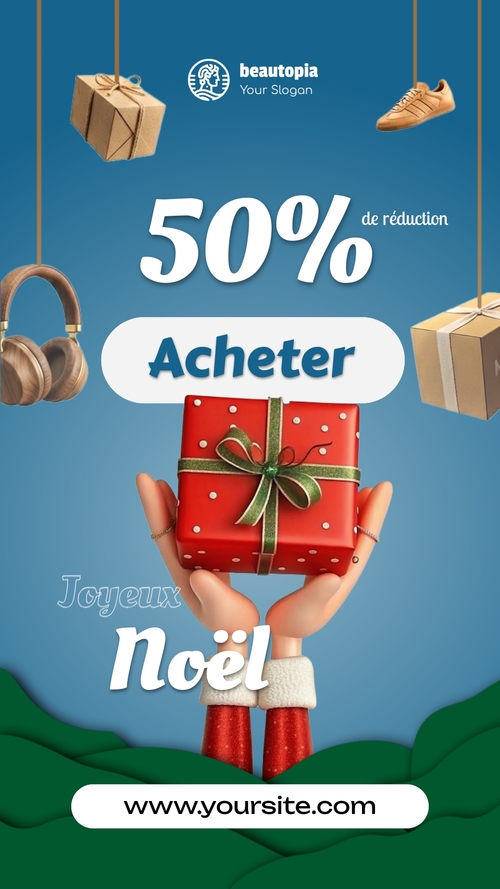 Modèle de story Instagram commerce électronique