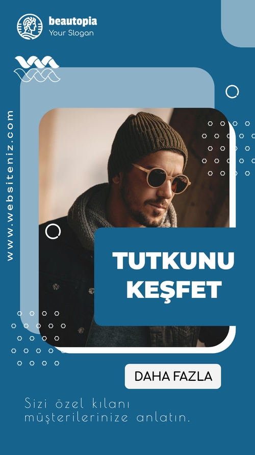 Influencer Instagram hikaye şablonu
