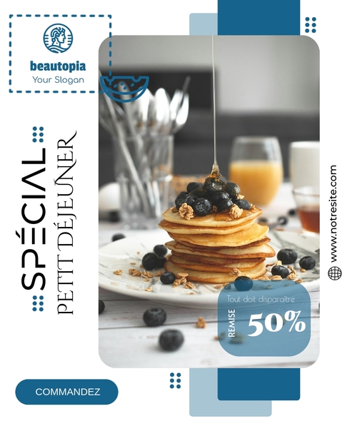 Modèle de publication Instagram Café