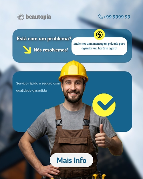 Modelo de post para Instagram Pequena empresa