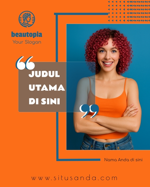 Template postingan Instagram Salon Rambut