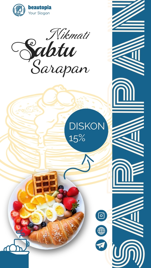 Template cerita Instagram Katering