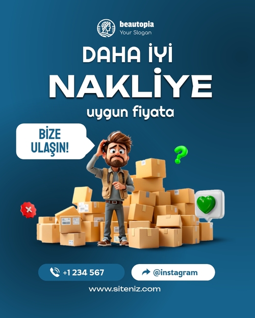 Emlak danışmanı Instagram gönderi şablonu
