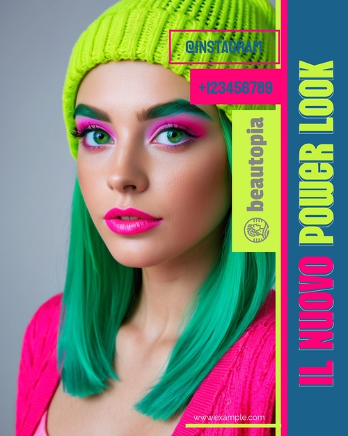 Modello di post Instagram Salone per unghie