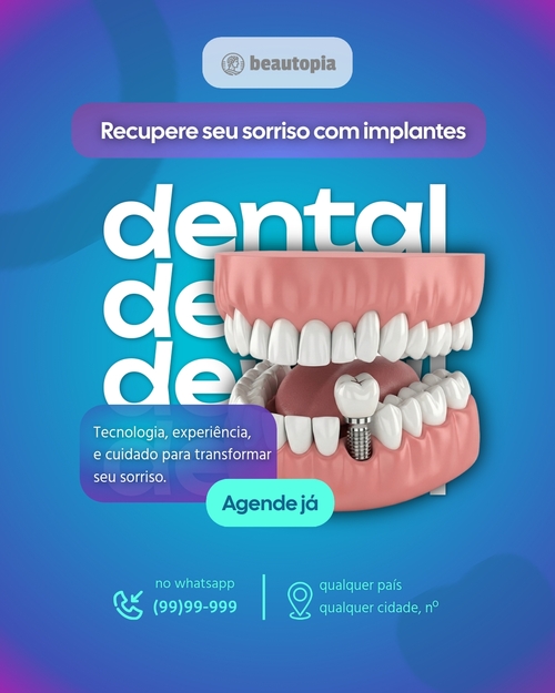 Modelo de post para Instagram Médico
