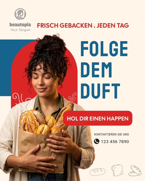 Instagram-Beitragsvorlage Café