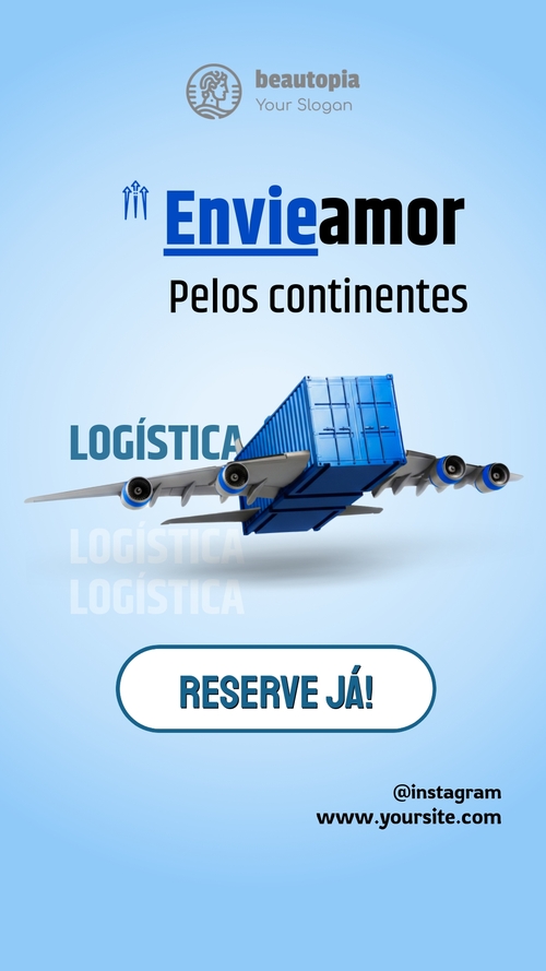 Modelo de story do Instagram Aluguel de carros