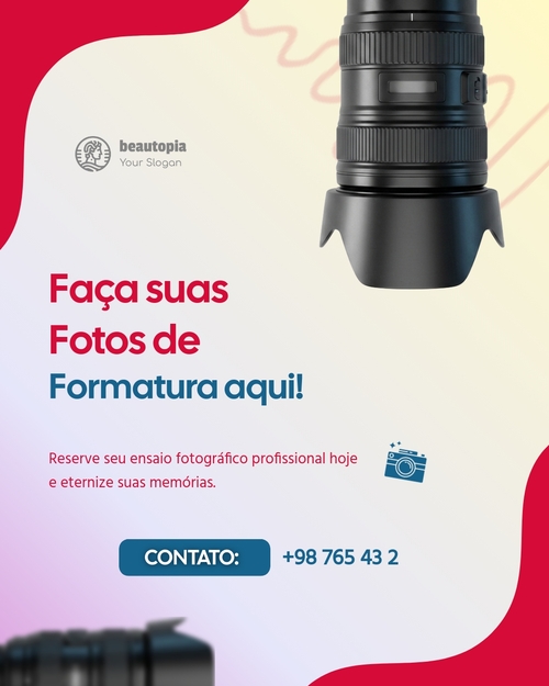 Modelo de post para Instagram Fotografia