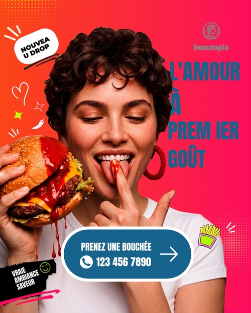 Modèle de publication Instagram Café