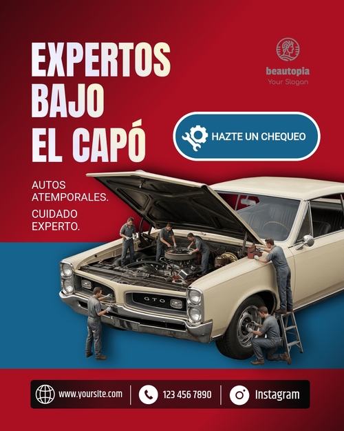 Plantilla de publicación de Instagram Concesionario de autos