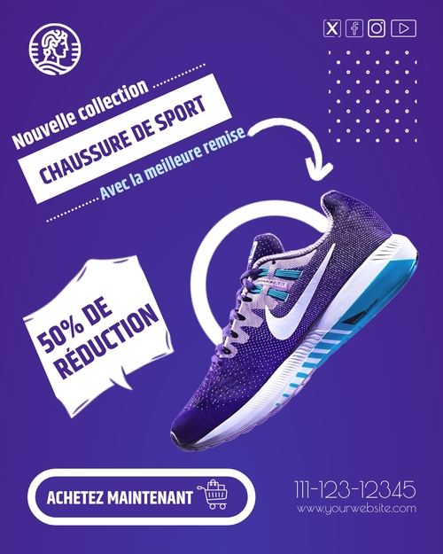 Modèle de publication Instagram Coach personnel