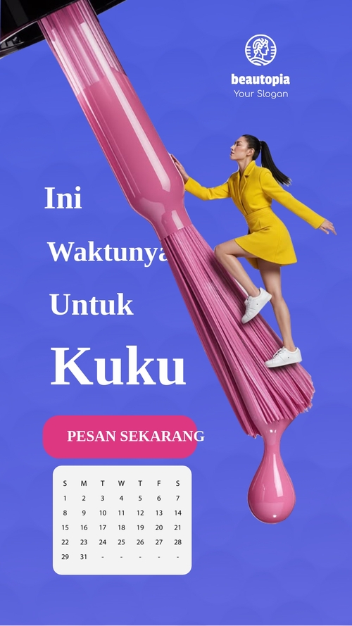 Template cerita Instagram Tukang cukur