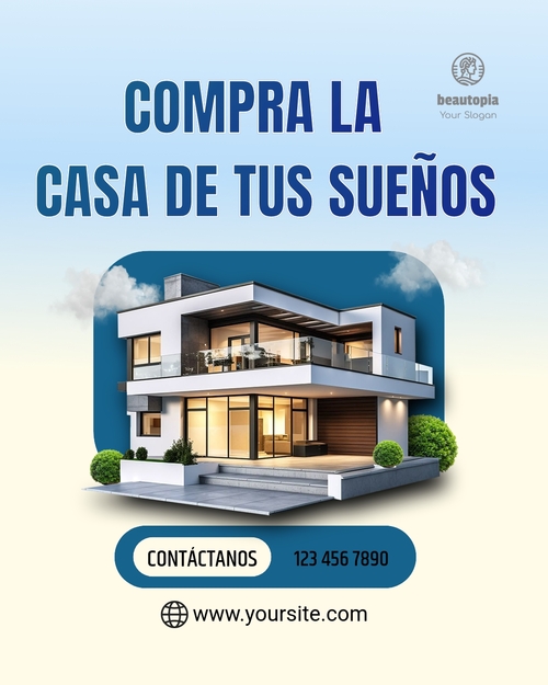 Plantilla de publicación de Instagram Agente inmobiliario