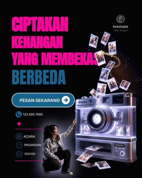 Template postingan Instagram Periklanan