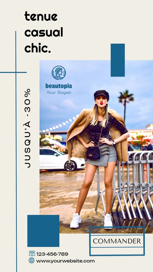 Modèle de story Instagram commerce électronique