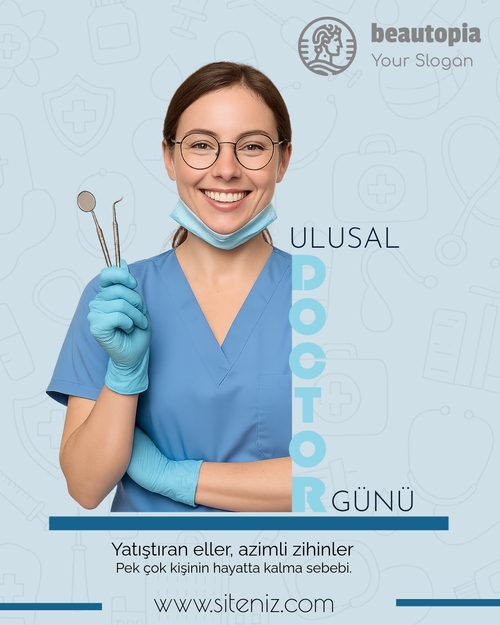 Tıbbi Instagram gönderi şablonu
