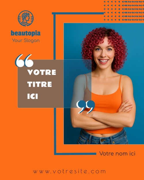 Modèle de publication Instagram Salon de coiffure