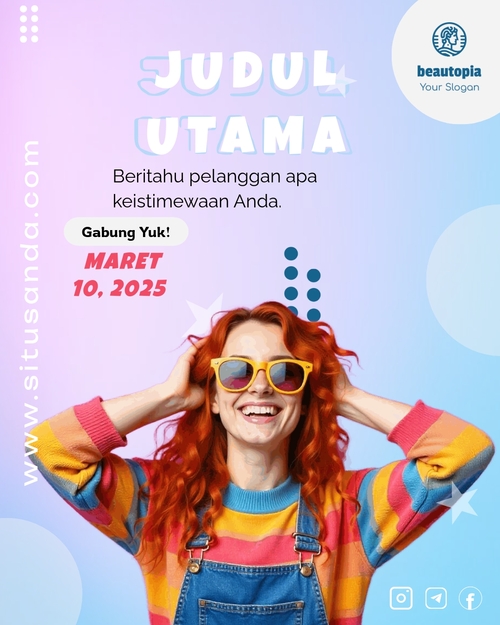 Template postingan Instagram Penggalangan dana
