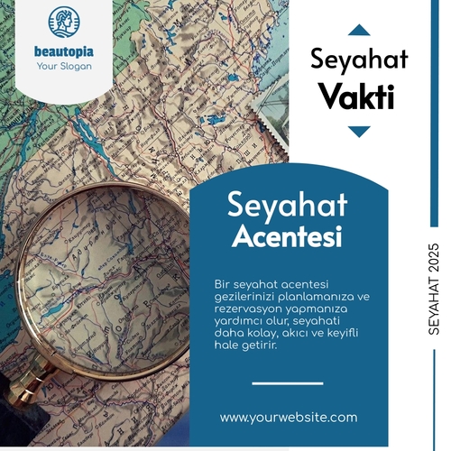 Seyahat Instagram gönderi şablonu