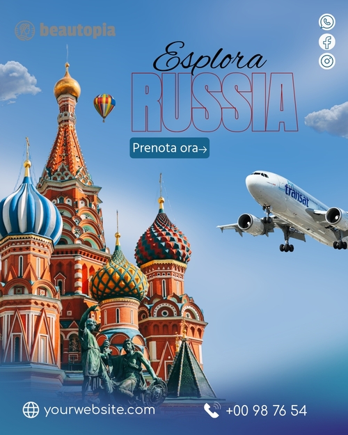 Modello di post Instagram Viaggio