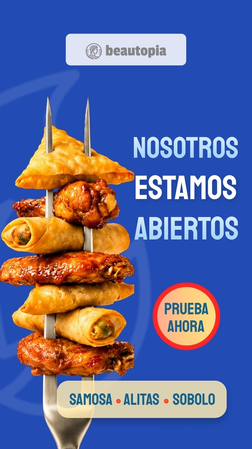Plantilla de historia de Instagram Comida rápida