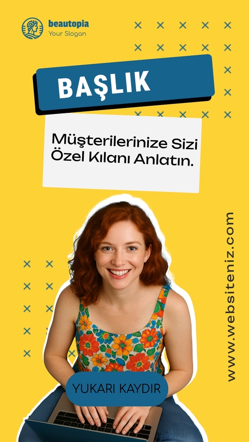 Influencer Instagram hikaye şablonu