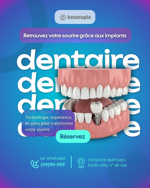 Modèle de publication Instagram Médical