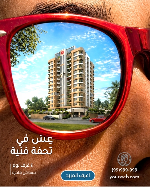 قالب منشور إنستغرام وكيل عقارات