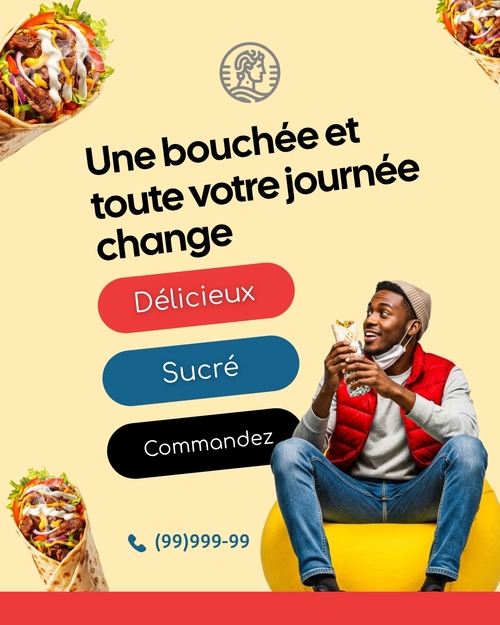 Modèle de publication Instagram Café