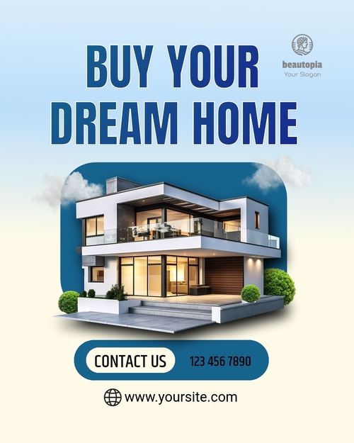 Real Estate Instagram post template
