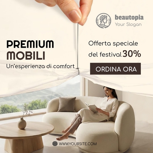 Modello di post Instagram Agente immobiliare