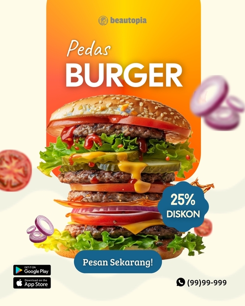 Template postingan Instagram Kafe