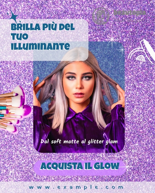 Modello di post Instagram Salone per unghie