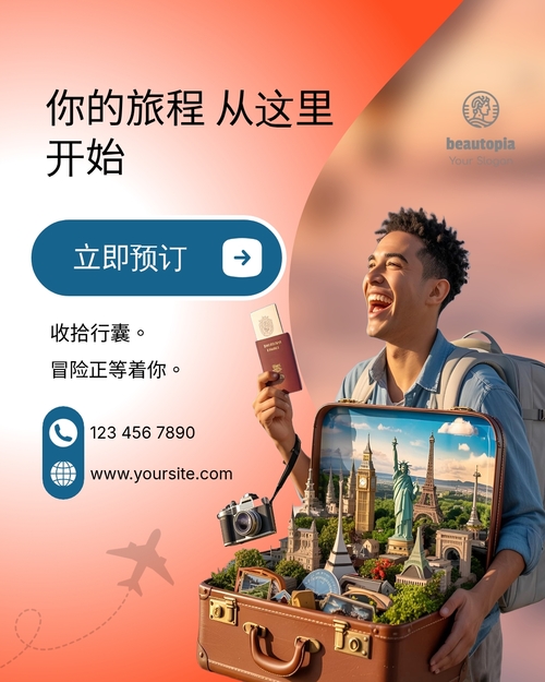 旅行 Instagram 帖子模板